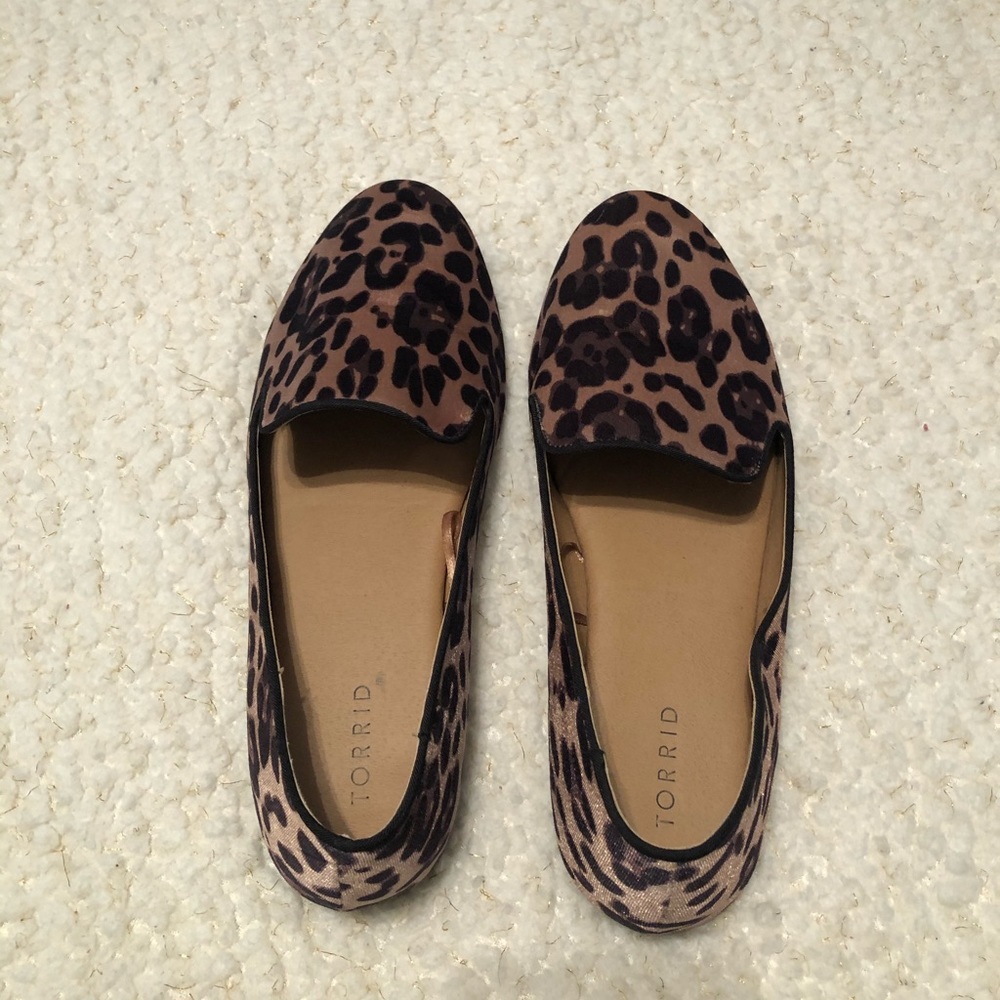 Leopard print loafers *Wide Width*